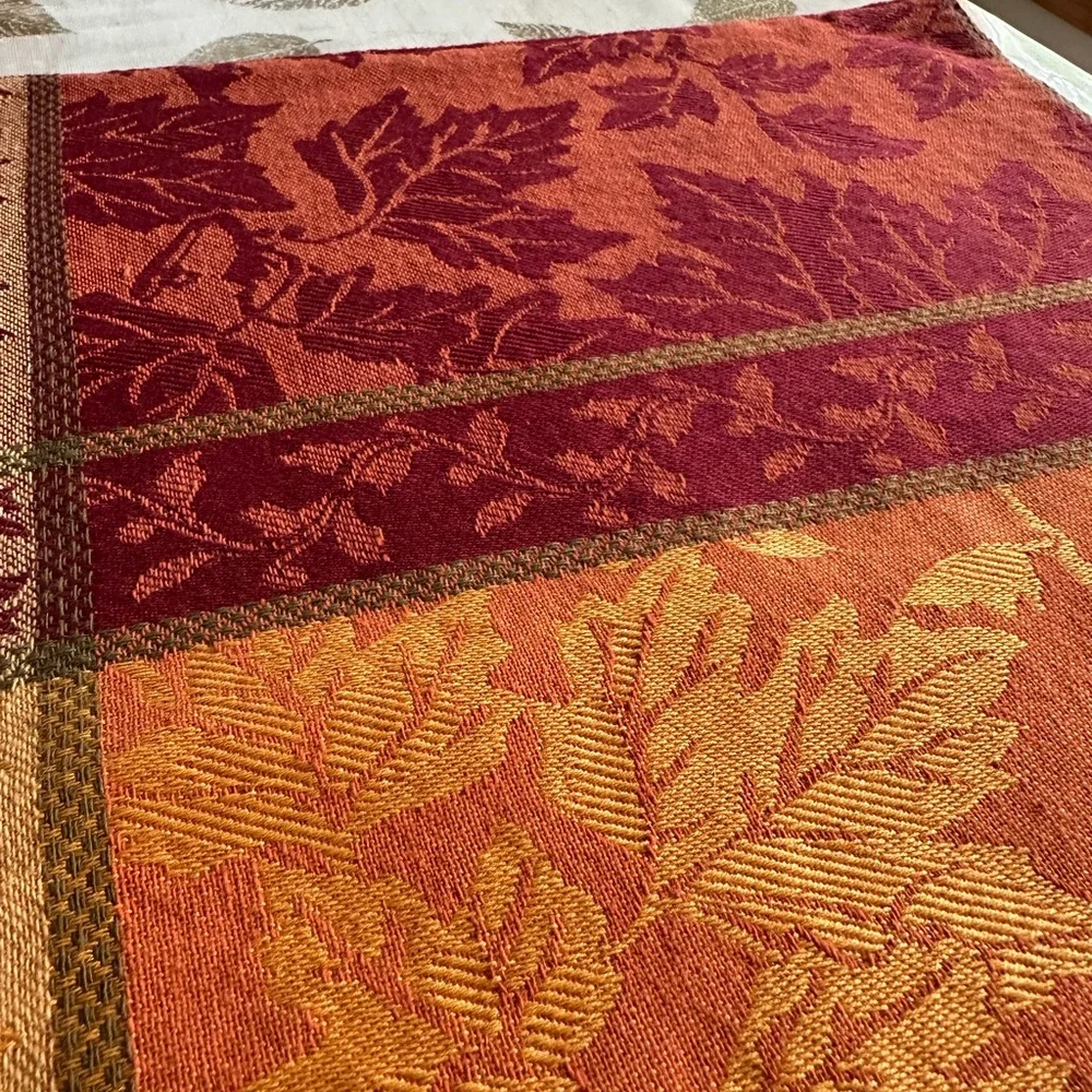 Vintage fall placemats set of two 13 x 18 inches cloth